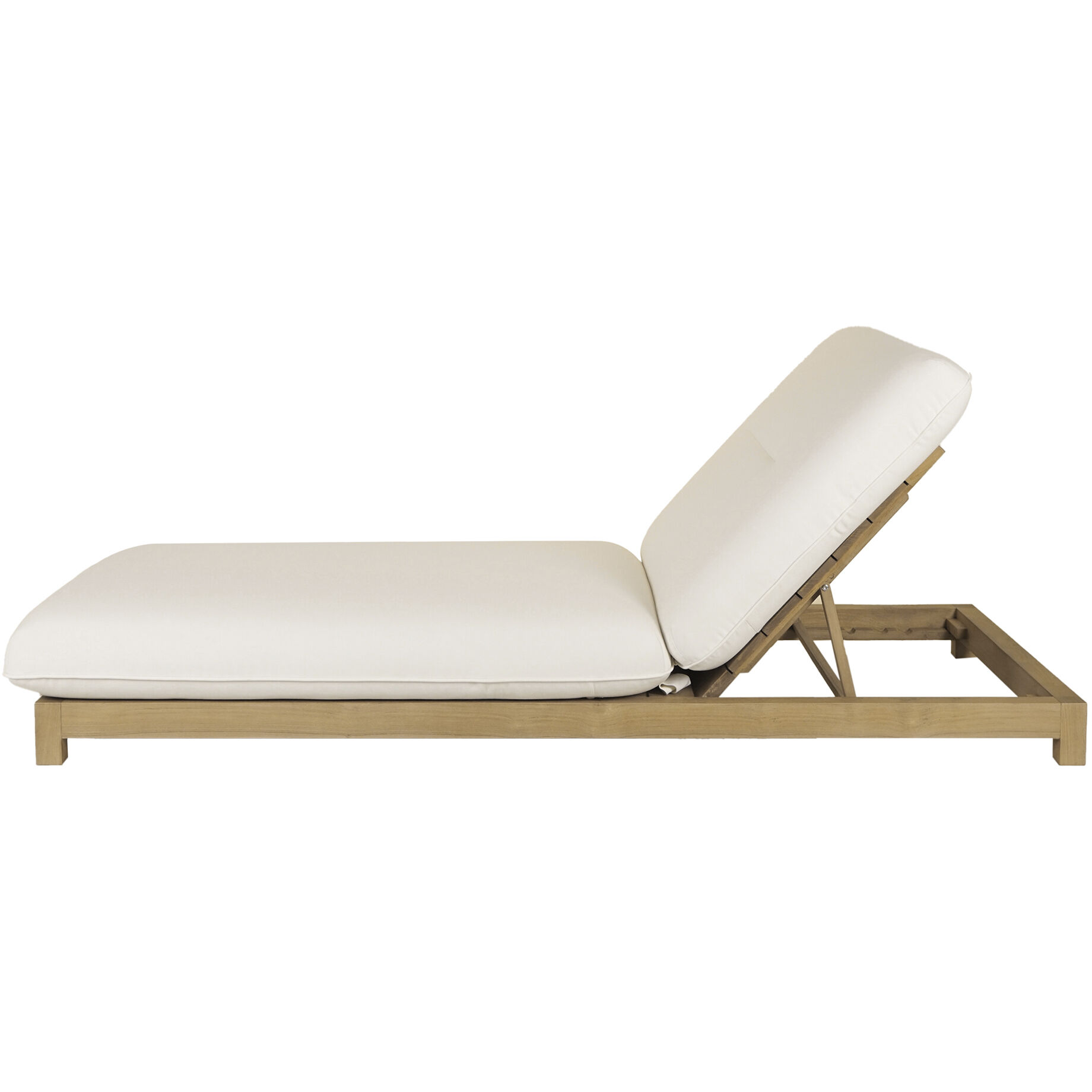 Enzo White Outdoor Adjustable Lounge Chair